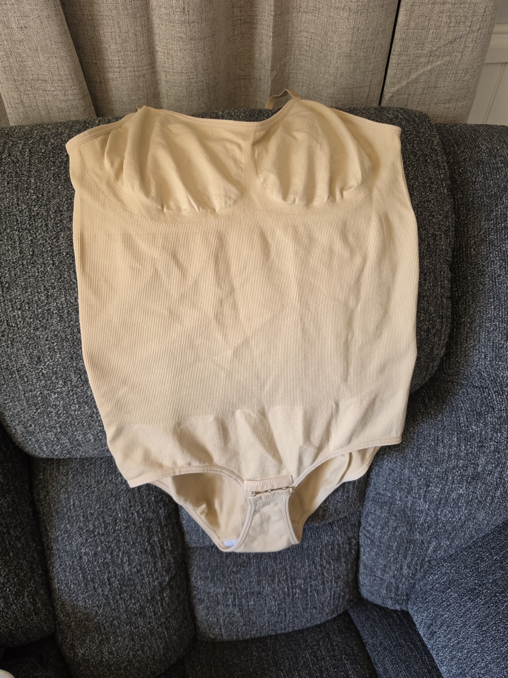 SHEIN Nude Beige Seamless Shapewear Bodysuit